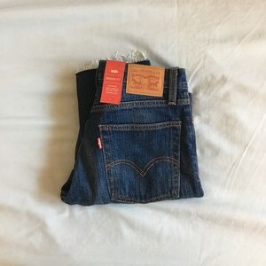 NWT Levi's Dark Wash Wedgie Jeans White Oak Cone